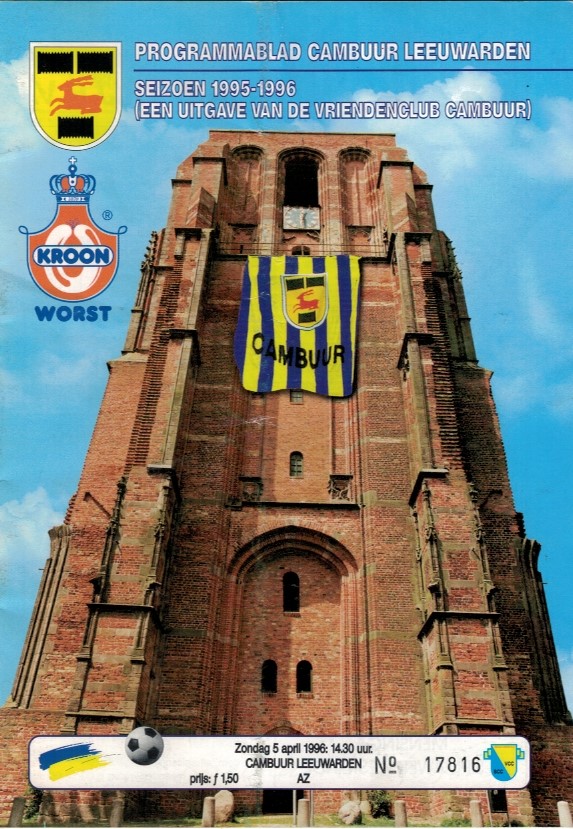 AZ Programma 5-mei-1996 Cambuur uit